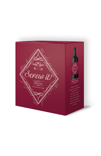 Screw it! wine Shiraz 4L packaging